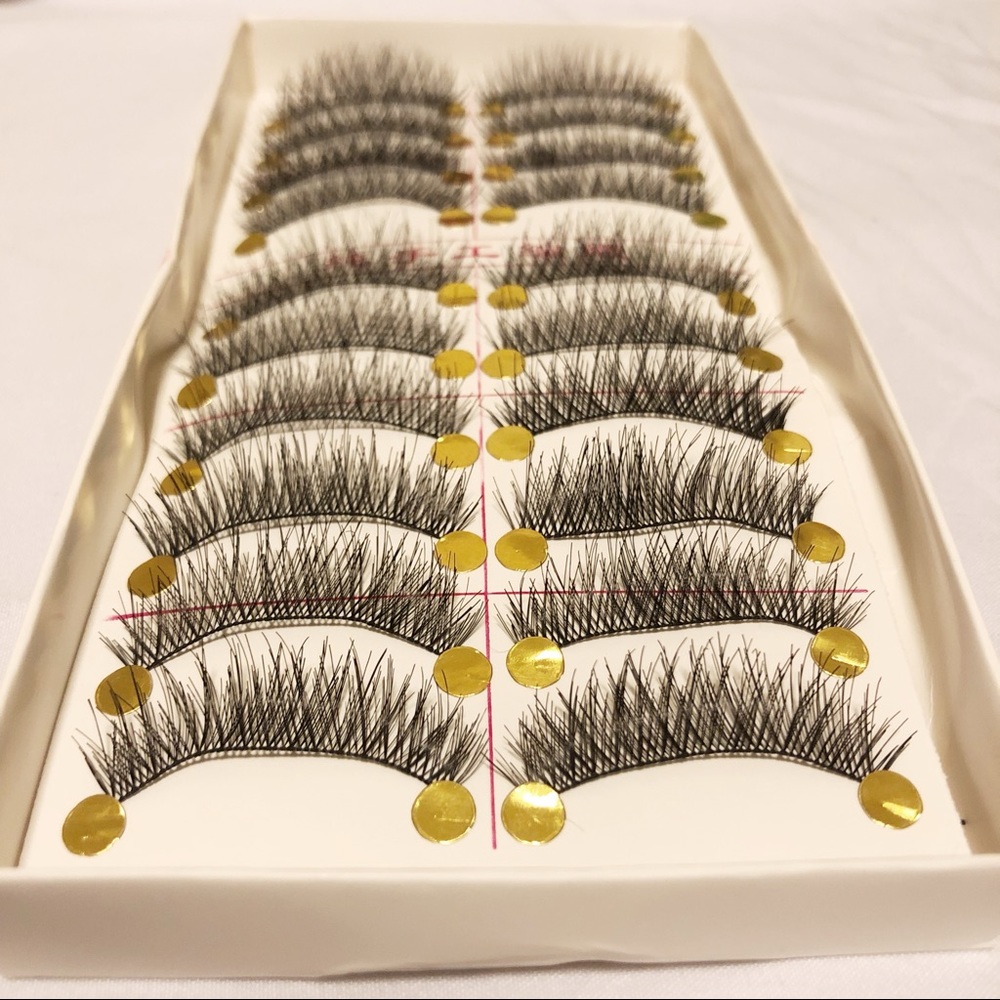 Black Natural Cross Faux Mink Eyelashes